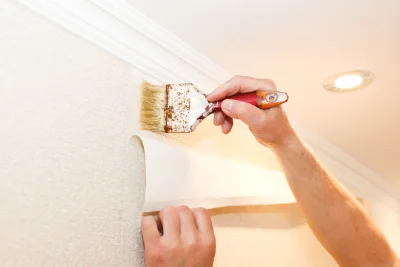 Pose de papier peint à Voulon — revêtements muraux et toiles de verre